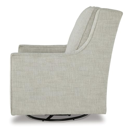 Signature Design by Ashley Swivel Glider Accent Chair, Fog Gray, Kambria by Signature Design by Ashley - Used condition - Image 5