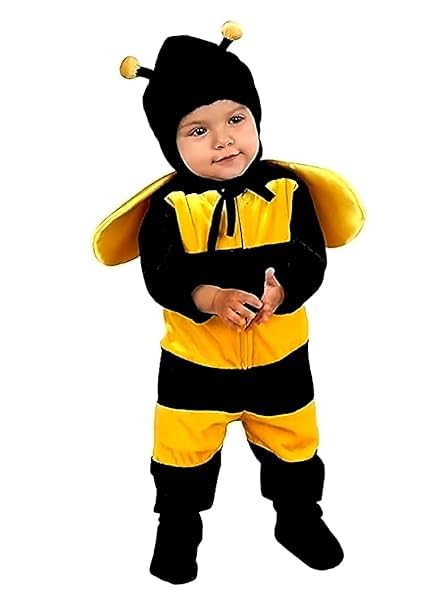 ShoppingPoint Unisex Kids Girls and Boys Velvet Honey Bee Fancy Dress/Costume - Perfect for Halloween, Cosplay, and Parties (7-8 Years) (B0D78KSB65) Amazon Price History, Amazon Price Tracker