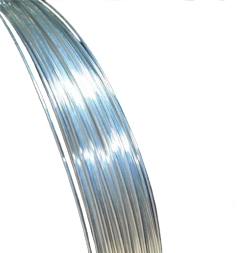 Alambre de plata pura para fabricación de joyería, cordón redondo .999 de calibre 21 y 5 pies