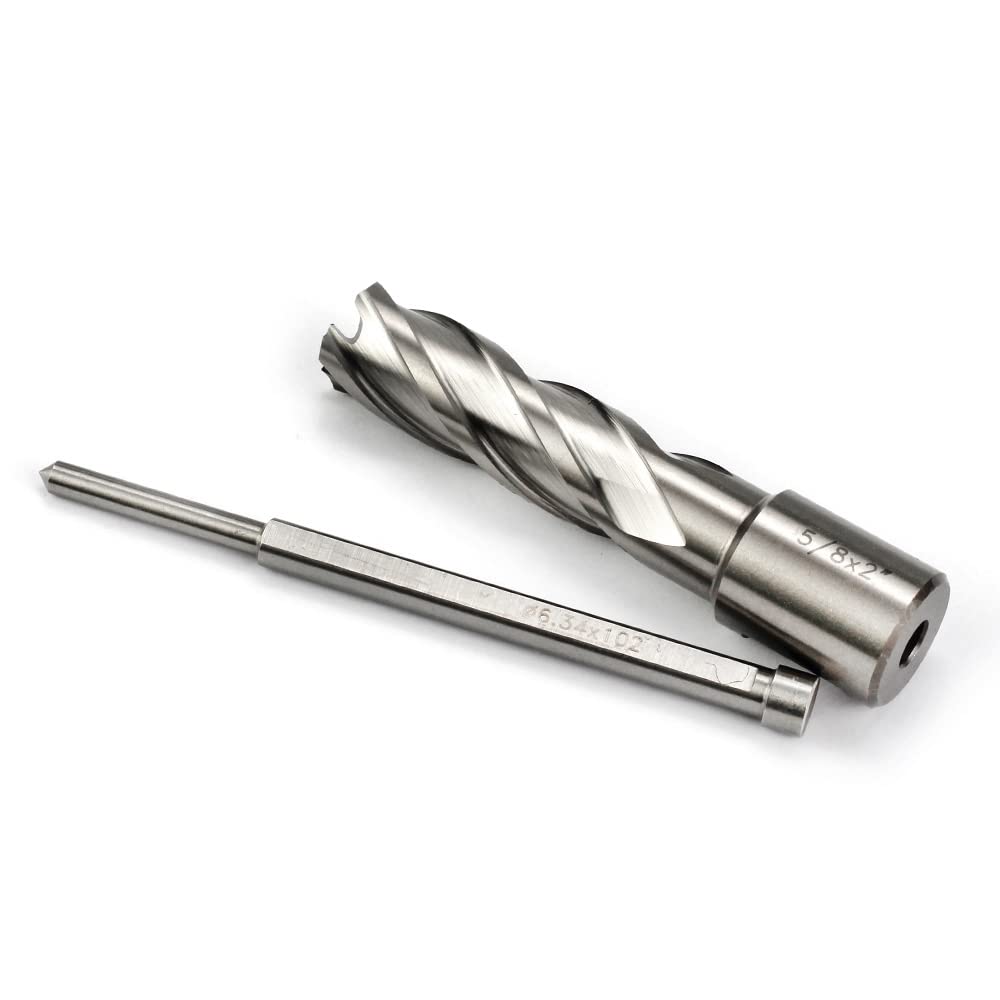 OSCARBIDE 5/8 Inch Annular Cutter - 1 Inch Depth Mag Drill Bit With 3/4 Inch Weldon Shank