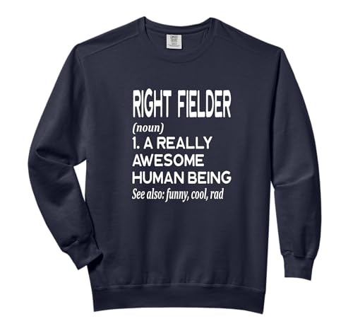 Baseball Player Definition Right Field Fielder Outfield Comfort Colors Adult