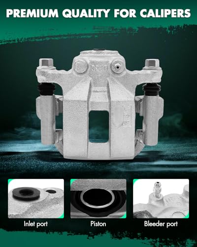 Image of SCITOO 19B3436 Rear Right Disc Brake Caliper Assembly w /Bracket For Nissan For Rogue 2008-2013,For Nissan For Rogue Select 2014-2015