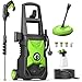 Pressure Washers, Power Jet Washers with 4 Nozzles, 420L/H Flow Rate, 8M High-Pressure Hose, 11M Power Cable, Power Washers for Patio and Car, Garden, Fences, Yard, Driveways