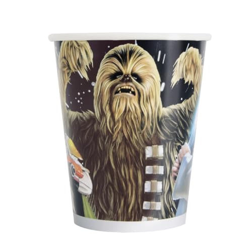 Star Wars Birthday Party Supplies with Tablecloth, Plates, Napkins, Cups, & Sticker, Party Decorations, Serves 16 Guests, Fun Set for Parties & Themed Celebrations by Unique - Used condition - Image 5