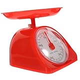 OUNONA Küchenwaage Rund mit Abnehmbarem Tablett Tragbare Lebensmittelwaage Präzise Mechanische...