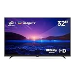 FPD 32 inch Smart TV HD 720p LED Google TV with Google Play and Google Cast Built-in, HDR 10, Dolby Audio, Voice Remote, Stream Live TV(Palette-Series, CG32-P3, 2025 Model)