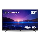 FPD 32 inch Smart TV HD 720p LED Google TV with Google Play and Google Cast Built-in, HDR 10, Dolby Audio, Voice Remote, Stream Live TV(Palette-Series, CG32-P3, 2026 Model)