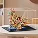 LILIKAKA Display Case for Lego 21062 Trevi Fountain, 43008 Nike Dunk or 80112 Auspicious Dragon, 16.14x8.26x11.81inches (41x21x30cm), Protect Your Collectibles from Dust with a Clear Showcase