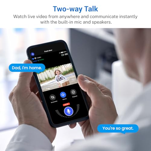 1080P Smart Video Doorbell Camera Wireless, Human Motion Detection and Instant Alerts, Night Vision, 2-Way Audio, Rechargeable Battery, Cloud Storage, Home Security System – Image 6