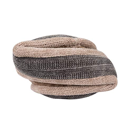 Surblue Unisex Warm Knit Earmuffs Ladies Cashmere Winter Pure Color Fur Earwarmer, Adjustable Wrap, Darkgray, Large #TOP3