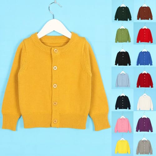 Girls Cardigan Sweater School Uniforms Button Long Sleeve Knit Tops3