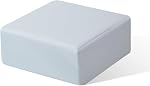 TOPPURE Cube Memory Foam Pillow for Side Sleepers, Cervical Pillow for Neck and Shoulder Pain Relief, Coach Pillow, Travel Pillow with Washable Pillowcase, White (Gray, 14"x14"x5")