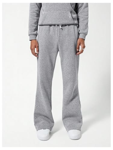 Boy's Straight Leg Sweatpants Elastic Waist Baggy Pants Joggers Athletic Track Pants Trousers4