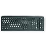 HP 150 Wired Keyboard with Numeric Keypad - Silent-Touch Chiclet Keyboard - Ergonomic, Comfortable - USB Plug-and-Connectivity, LED Indicators (664R5AA, Black)