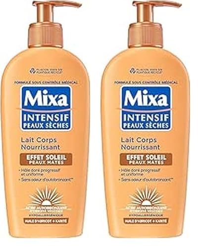 Lait Nourrissant Effet Soleil Peaux Mates Huile D' Et Karité Mixa La Pompe De 250ml - vue 10