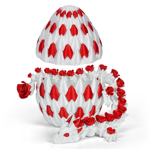 TBOLINE 3D Printed Dragon Eggs, 3-D Dragon Eggs with Articulated Dragons Toys Inside for Kids