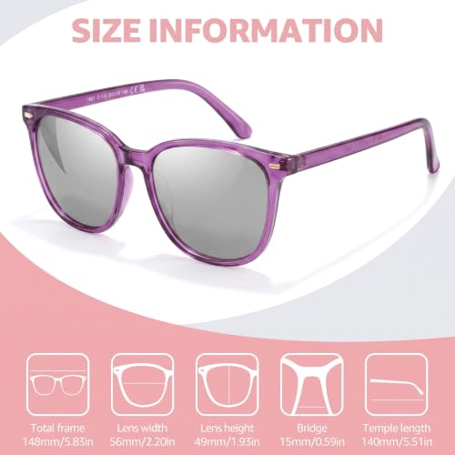 Image of Myiaur Polarized Sunglasses for Women with UV400 Protection Mirrored Lens | Trendy Square Frame Big Oversized Reflective Shades for Daily Wear Driving Beach Travel Outdoor Activities Reduce Glare