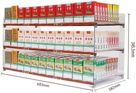 Multifunctional Automatic Cigarette Pusher Shelf for Market Store Retail，Convenience Store Cigarette Shelf Cigarettes Organiser Holder, Auto Cigarette Pusher Cigarette Display Holder, Superm