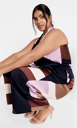 City Chic Women's Plus Size Pant - Azalea Print3