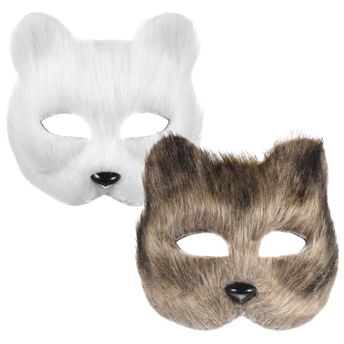Masques de Renard Blanc et Gris : Finis les Costumes Communs en Boîte