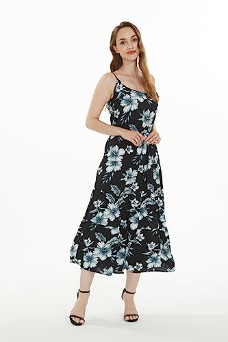 Image of Hawaii Hangover Family Matching Hawaiian Clothes, Midnight Bloom | Family matching Hawaiian outfits, Midnight Bloom, lightweight rayon, machine washable, tropical floral print, luaus, cruises
