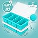Silicone Freezer Molds for Soup with Lid – 1-Cup Soup Container Style Ice Cube Trays for Freezer, Meal Prep & Food Storage, Freeze 250mL/125mL Portions – 2 Pack