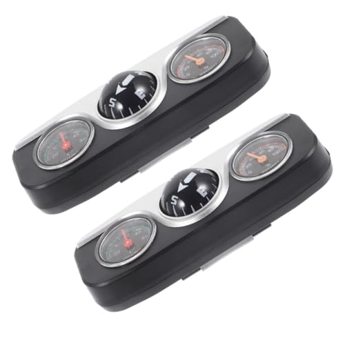 Brújula automática para coche y termómetro gris LABRIMP con bola guía de tablero