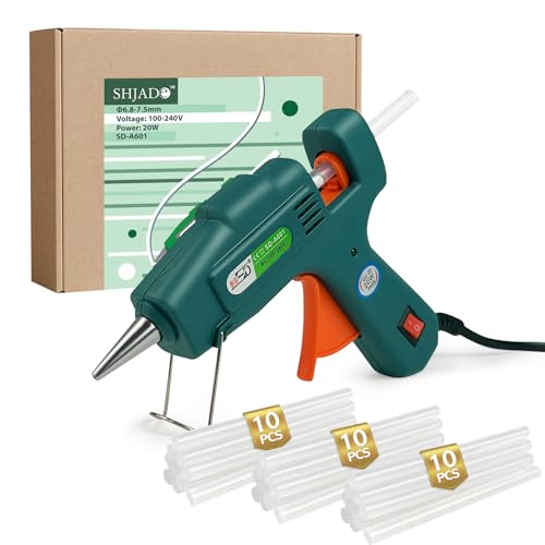 Shjade Hot Glue Gun With 30 Glue Sticks cover