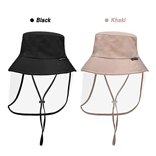 Boné Exterior, Andoer Chapéu protetor com escudo removível transparente facial homens mulheres chapé