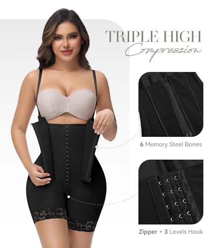 Image of M MYODRESS Fajas Colombianas Moldeadoras Shapewear for Women Tummy Control Body Shaper Post Surgery Compression Garment