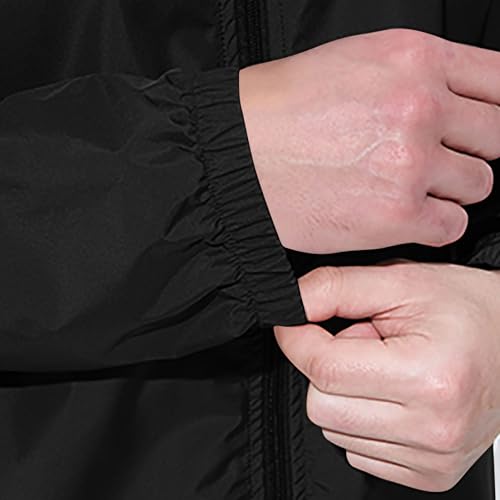 Men's Packable Rain Jackets Lightweight Windbreaker Waterproof Zip Up Hooded Jacket Thin Outdoor Hiking Sport Coats4