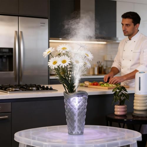 Mist function vase humidificateur USB pour table et bureau moderne - 4