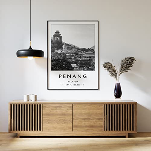 Penang Travel Poster, Malaysia & Southeast Asia Backpackers