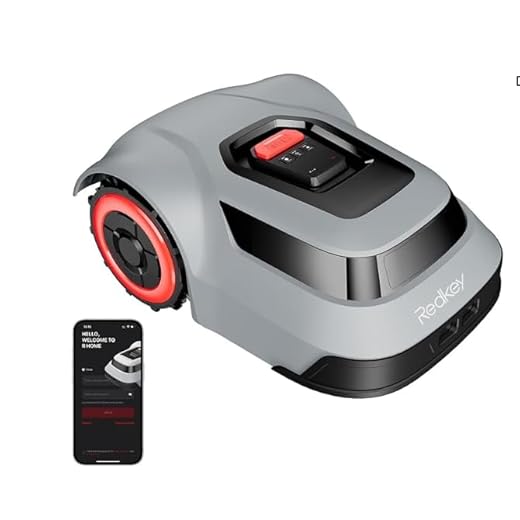 MGC1000 Robot Tondeuse, Précision décimétrique du C-TOF, Détection de Rupture de Câble, Angle de Montée Maximal de 24°, Plateau de Lames à Levage Automatique pour des Espaces de Cour jusqu'à 1000m²