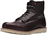 WOLVERINE Men's Louis Made in USA 6' Moc Toe Wedge Winter Boot, Dark Brown, 9 D US