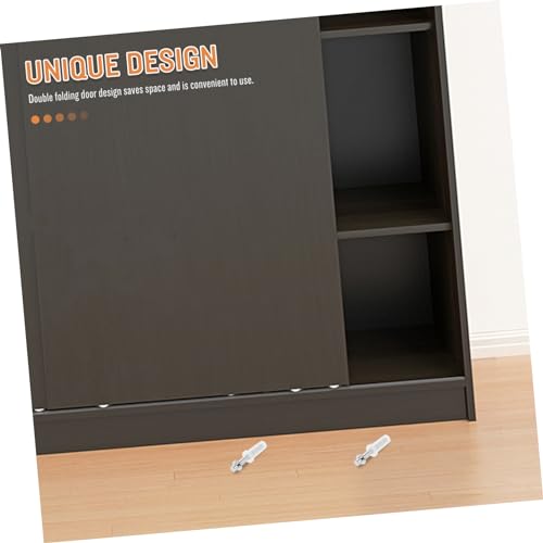 Kit de 4 piezas de pivotes superiores para puertas bifold, herrajes metálicos para puertas corredizas de clóset, soportes suaves para fácil instalación y uso pesado miniatura 4