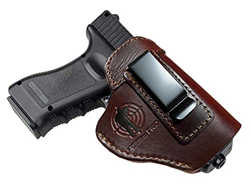 Premium Genuine IWB Leather Handgun Holster fits Glock 17 19 ...