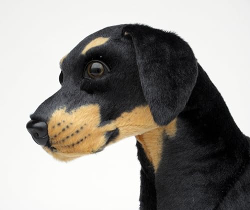 Wagner 1027 - Plüschtier Hund Rottweiler - stehend - 51 cm Kuschelhund Stofftier