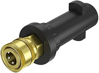 POHIR Pressure Washer Gun Adapter with 1/4'' Quick Connect Female Fitting, Compatible K-Series High Pressure Washer Coupler, Snow Foam Lance Foam Cannon Connector Accessories, 3000 PSI
