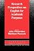 Research Perspectives on English for Academic Purposes (Cambridge Applied Linguistics)