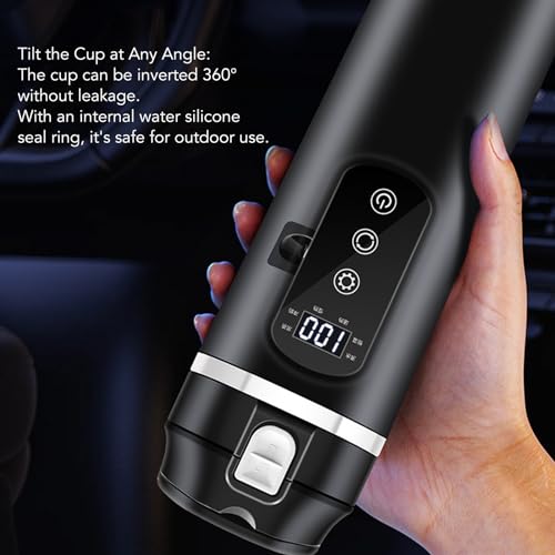 Tetera eléctrica portátil para auto con control temperatura miniatura 3