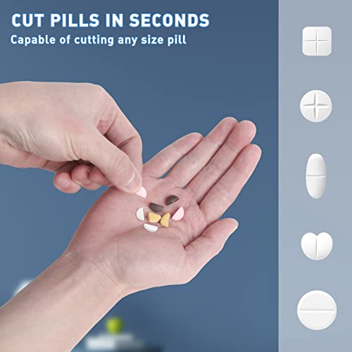 Pill Cutter - Pill Splitter For Small Pills, Professional Pill Crusher Cuts Any Pill #TOP3