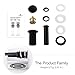 HOMELODY Vessel Sink Drain, 1 5/8