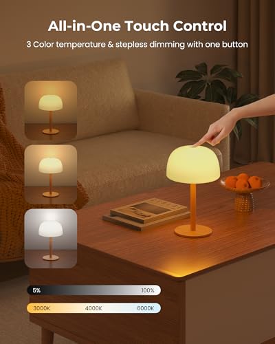 Image of IP65 Shower Lamp Waterproof, 7500mAh Rechargeable Shower Lamp for Inside Shower, 18 Colors Cordless Shower Light, Stepless Dimming LED Table Lamp for Bathroom, Nightstand, Patio