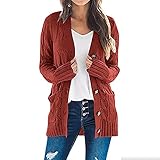 SMIDOW black of friday deals electronics Women's Cardigan Chunky Open Front Button Sweaters with Pockets Loose Slouchy Oversized Fall...