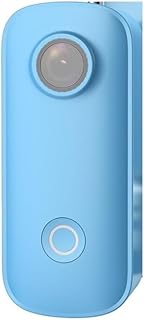 ThisgA Action Camera Action Camera Recorder Shooting Anti-Shake Waterproof Skiing Motorcycle Helmet Vlog Thumb Sport Camcord Stabilization (Size : C100 Standard, Color : Blue)