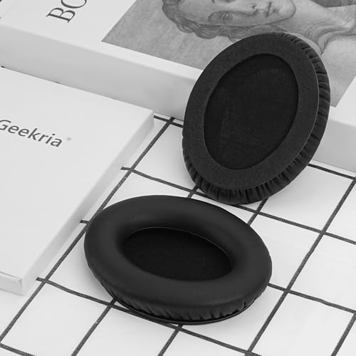 Almohadillas de repuesto para auriculares INFURTURE H1 GEEKRIA, cojines para los oídos, piezas de reparación (Negro) miniatura 5