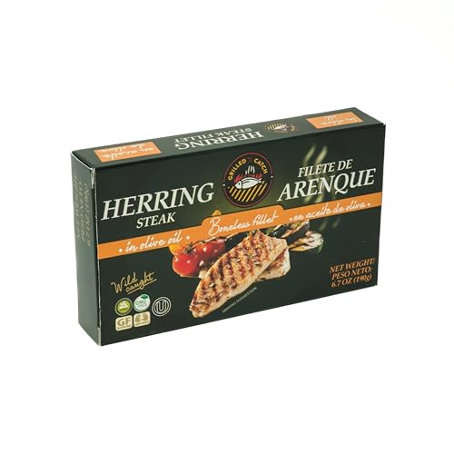 Grilled Catch Brisling Sardines Smoked in Olive Oil, Wild-Caught, Hand Packed Gourmet Tinned Fish – Omega-3, Vitamin D & A – No Preservatives, Keto Friendly 5.6 oz BPA-Free Can