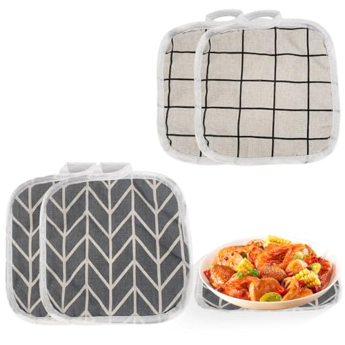 DESIGN DA APPENDERE: Ogni presine da cucina simpatiche è dotato di un anello di aggancio e puoi appenderlo facilmente alla parete o sotto il tavolo per risparmiare spazio.