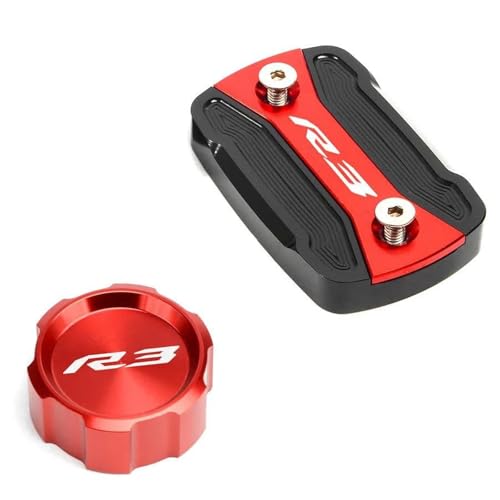 Tapa de depósito de frenos YZF R3 roja para personalizar tu motocicleta delantera y trasera